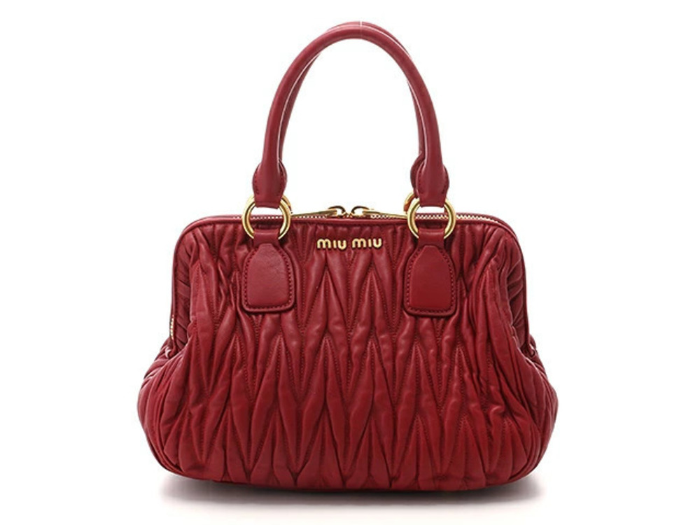 Miu Miu Matelasse Shoulder Bag Calfskin